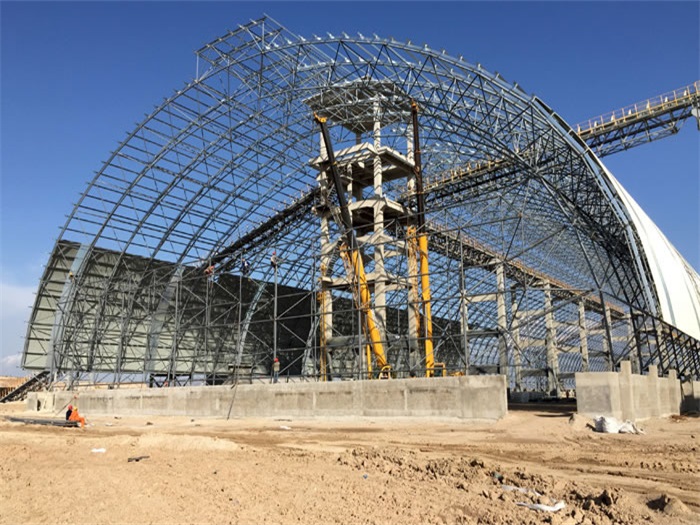 邓州煤机油桶翘工程网架